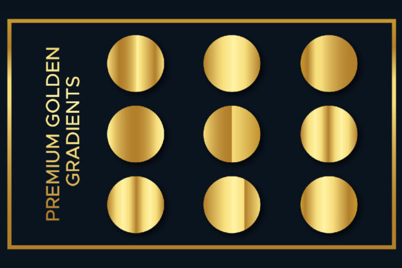 Download 9 Premium Golden Gradients - Golden gradients Collection
