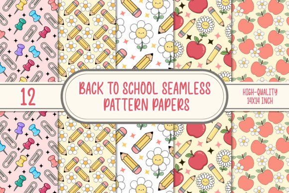 Download Back to School Seamless Papers - Seamless papers Collection