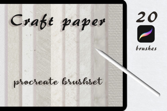 Download Craft Paper Procreate Brushset - Craft paper Collection