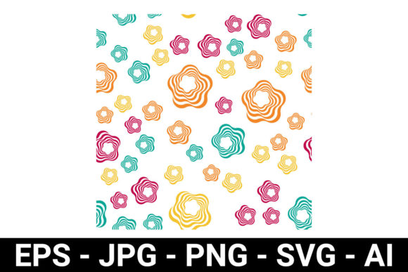 Download Striped Flower Petal Seamless Pattern - Premium Resources