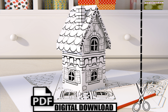 Download Kids Craft Paper House Coloring Page - Craft paper Collection